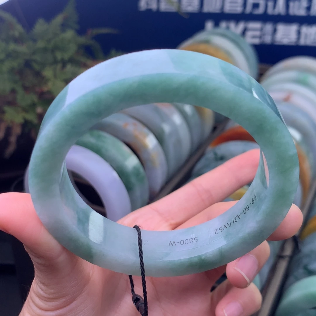 定制翡翠未镶嵌手镯定制不退不换