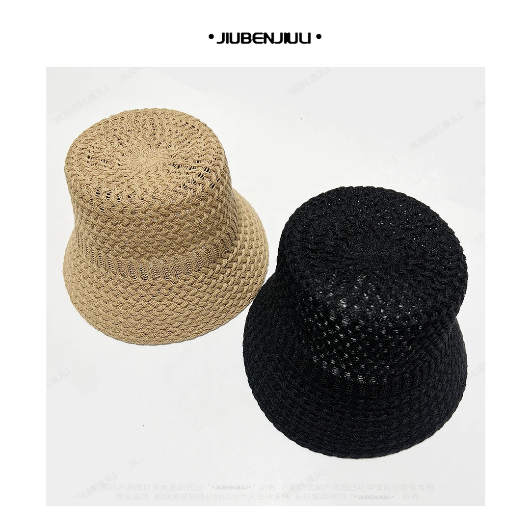 时尚水桶遮阳渔夫帽简约百搭遮脸帽【可水洗草帽】【20343】