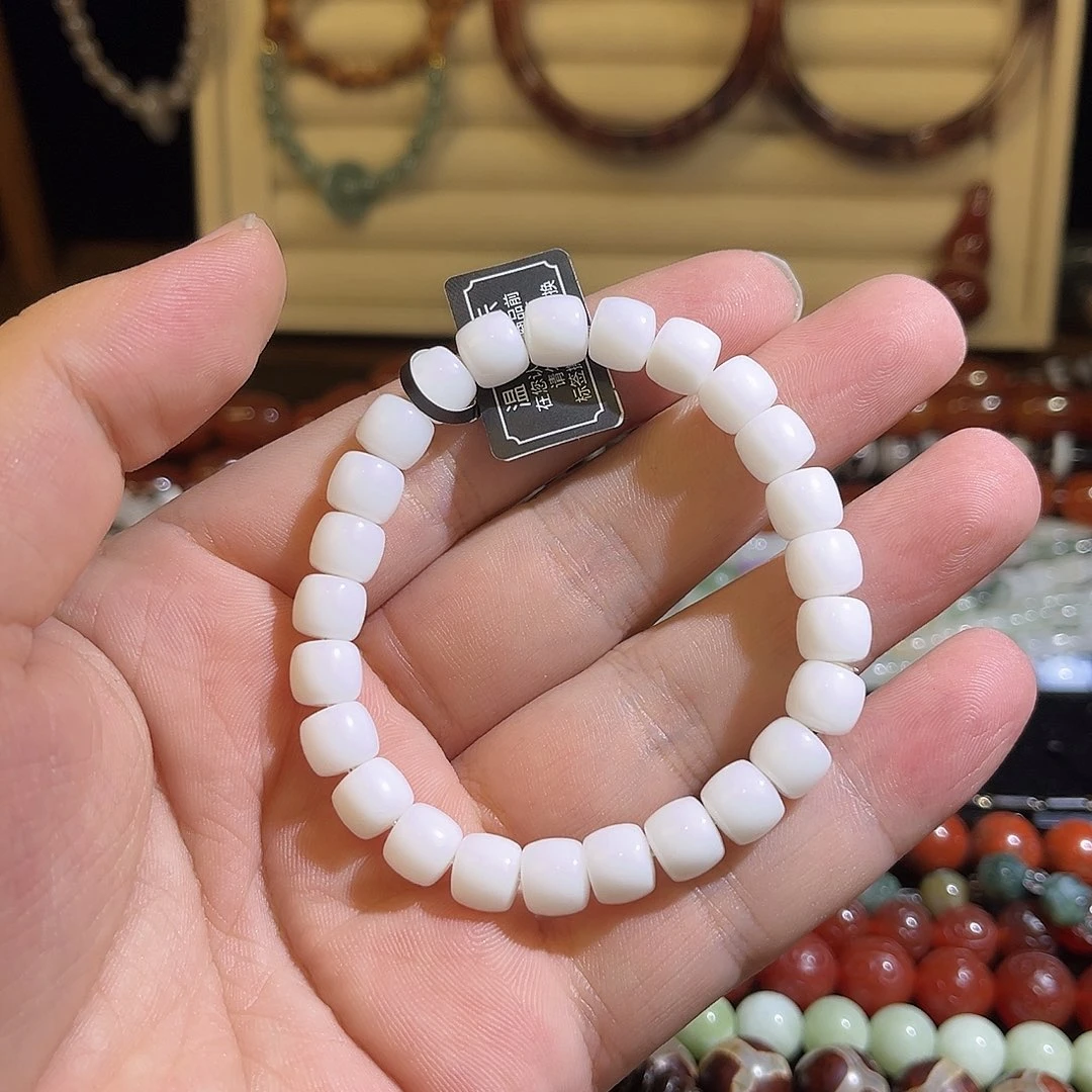 玛瑙/玉髓未镶嵌珠宝半成品和田玉手链卡8