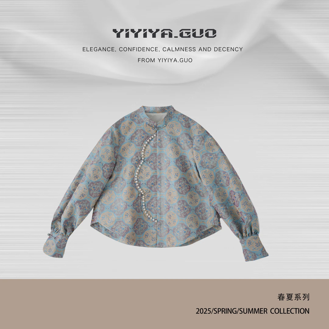 yiyiya.Guo艺艺吖【非遗蜀锦·蝶戏牡丹】新中式中国风外套25SS0494
