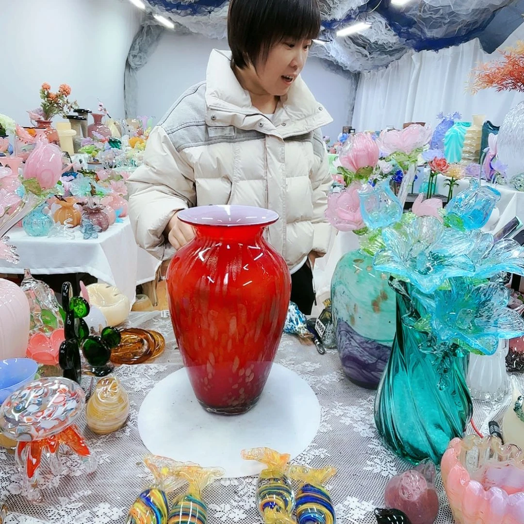 福利不退不换琉璃花瓶艺术品