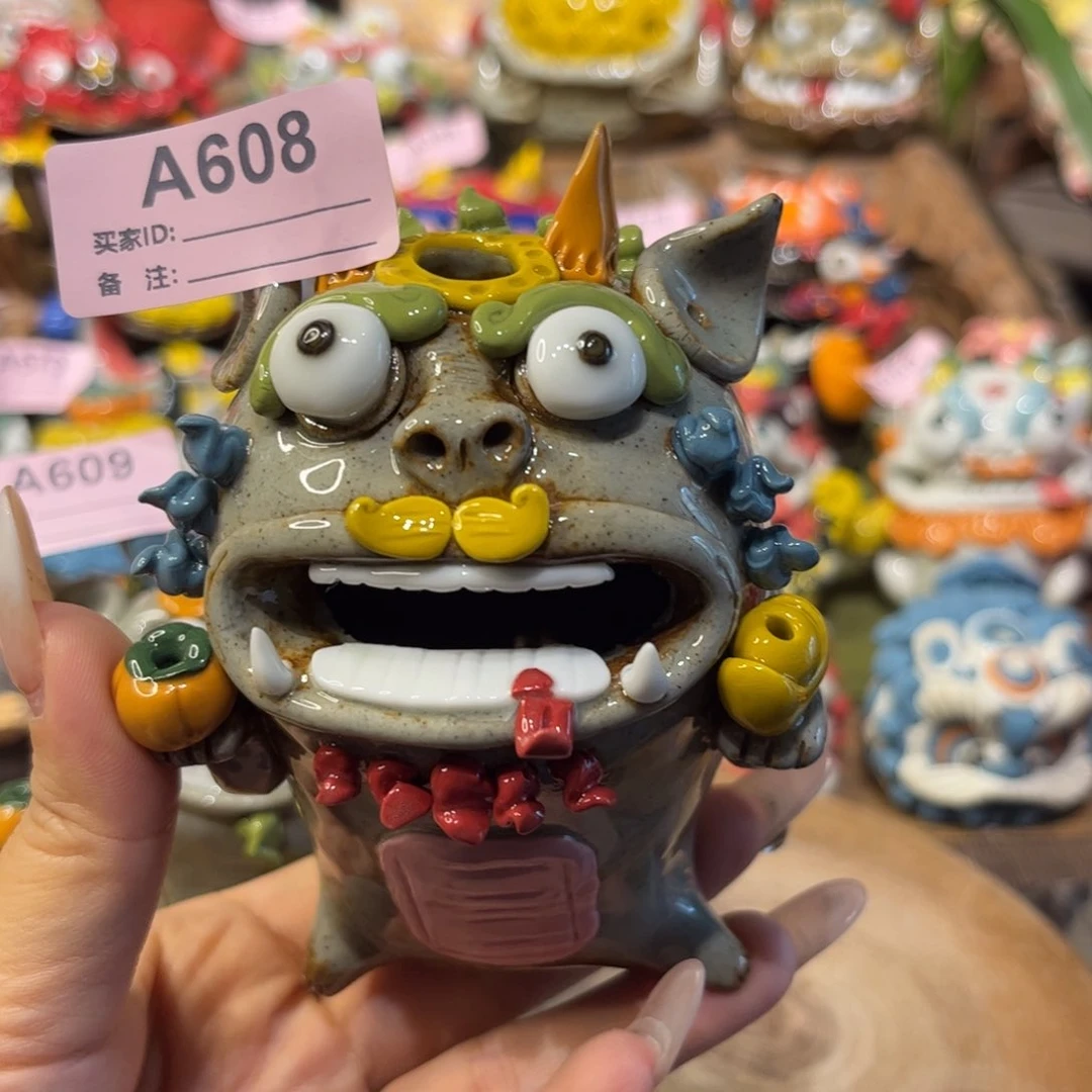 泥塑纯手工陶瓷摆件