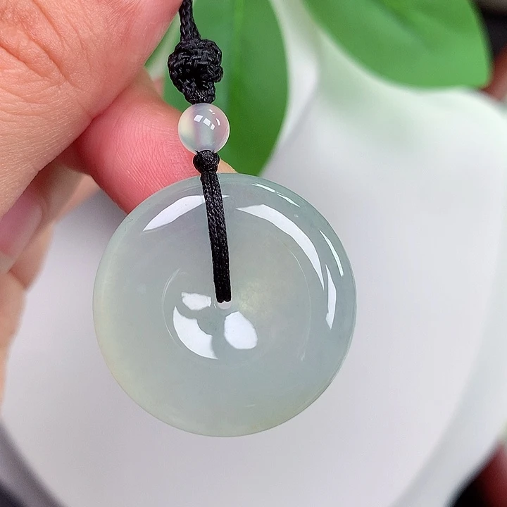 颈饰未镶嵌翡翠平安扣 27x6.2mm