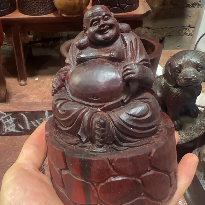 木印度小叶紫檀摆件