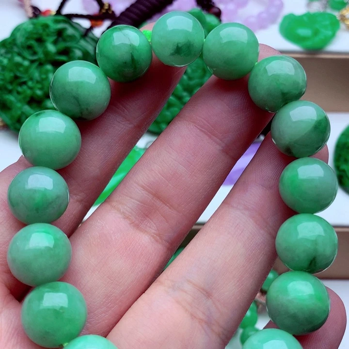 翡翠未镶嵌手链手串