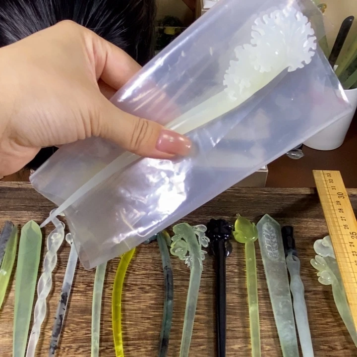 未镶嵌蛇纹石玉发饰