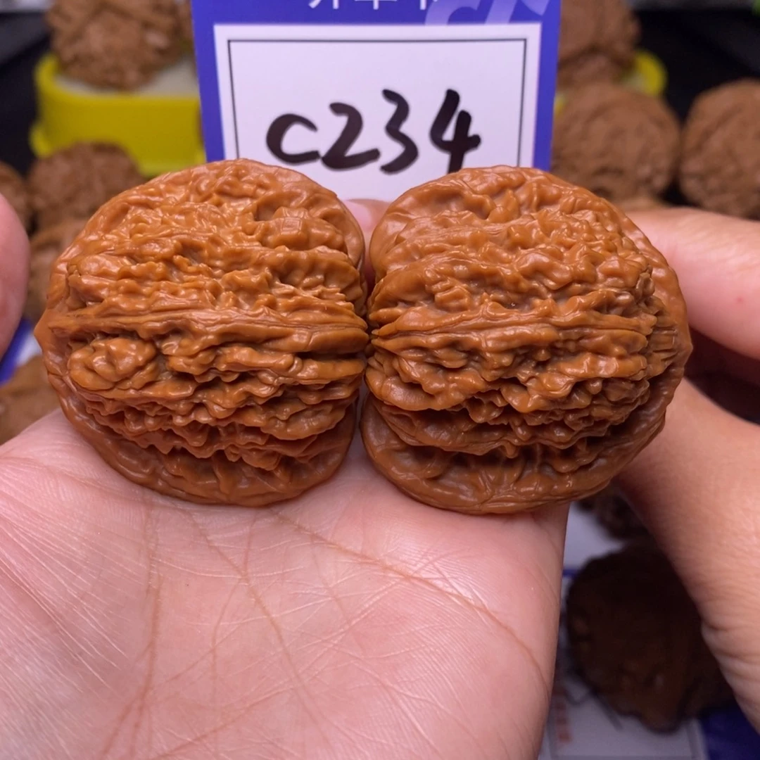 把件文玩核桃44全品四座楼c234