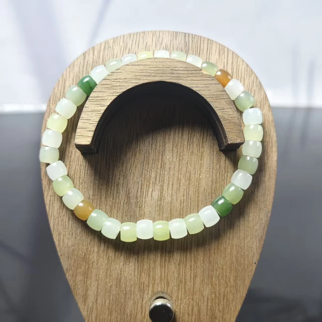 W和田玉多宝桶珠手串（卡6）2697