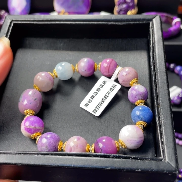 苏纪石（舒俱来）18K金镶嵌手串