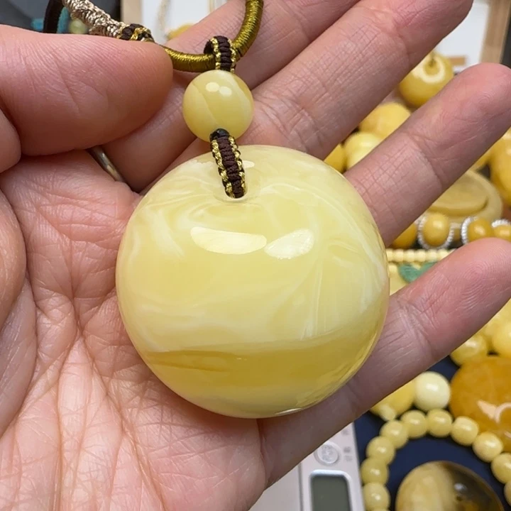 蜜蜡未镶嵌颈饰天然蜜蜡