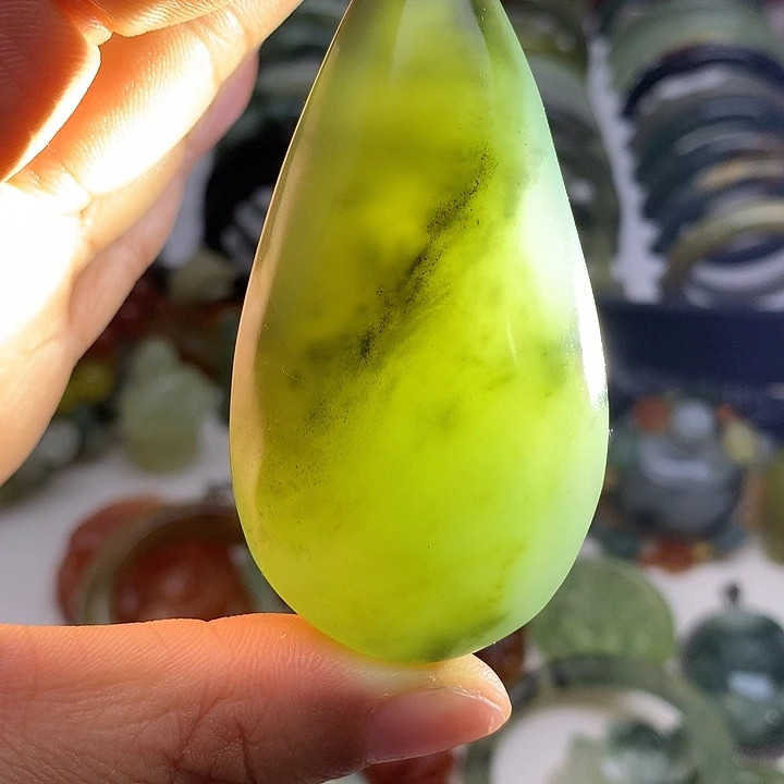 蛇纹石玉未镶嵌手把