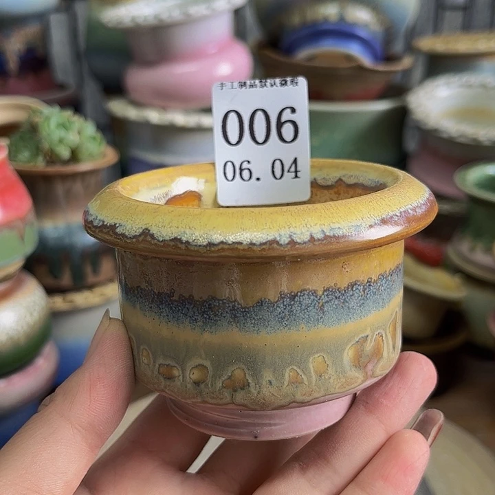 摆件景德镇陶瓷手工制作内口7高7