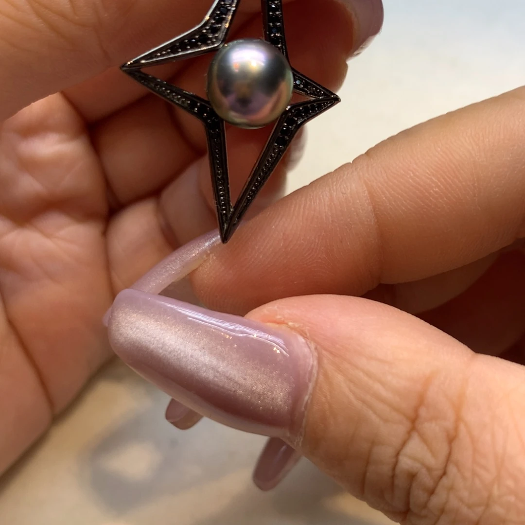 颈饰银S925镶嵌海水珍珠