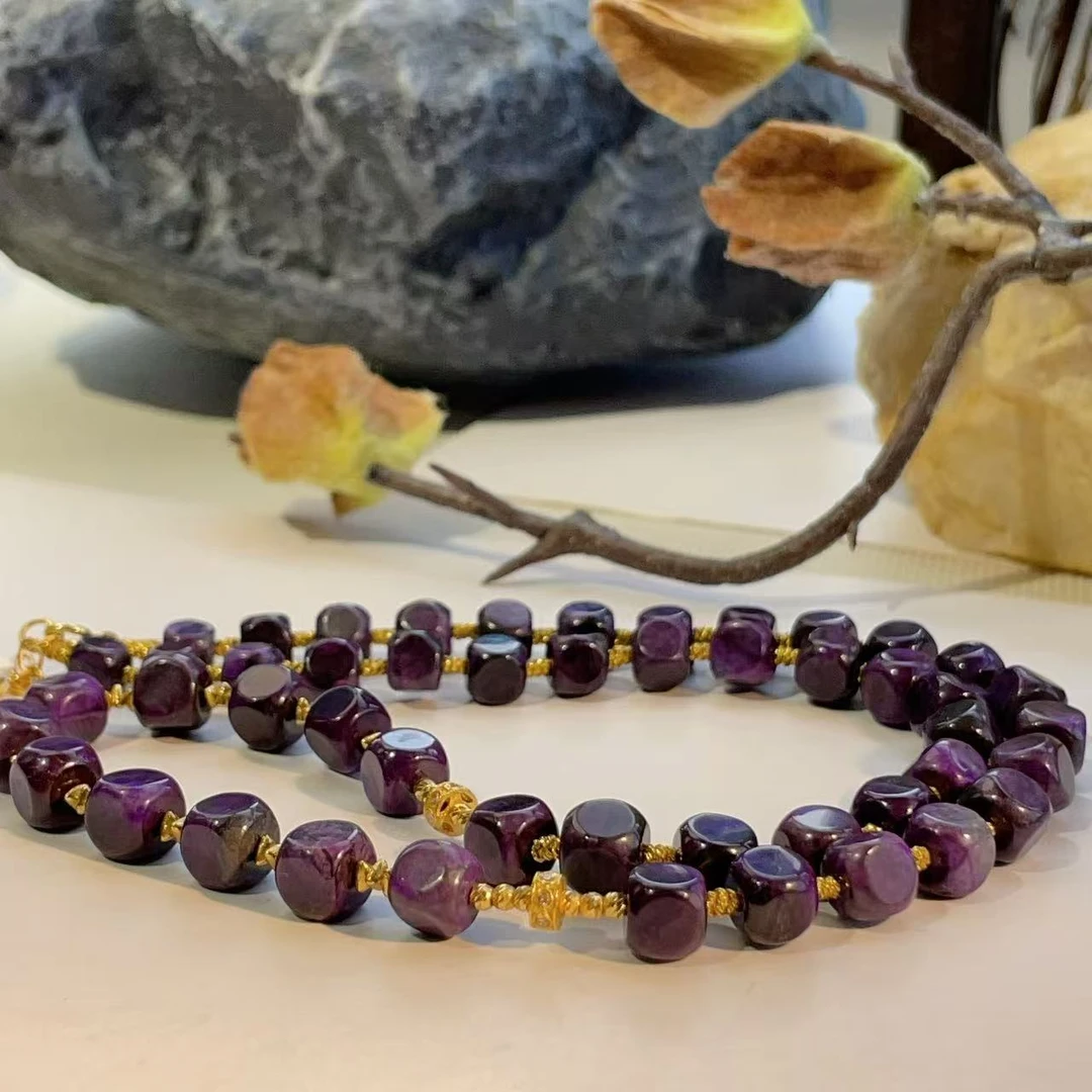 舒俱来帝王紫魔方项链/45cm/18k（紫烟）/AZB4191