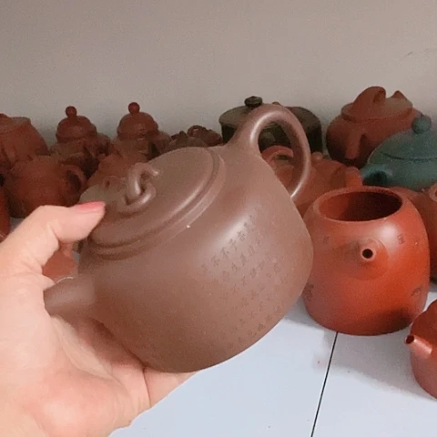 茶壶绿泥宜兴紫砂全手工制作工艺