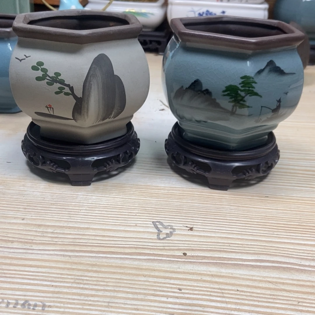 瓷片陶瓷花盆陶瓷艺术
