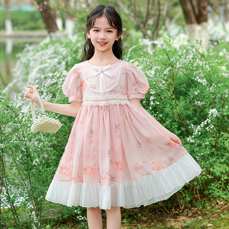女童连衣裙夏装2025新款女孩夏季公主裙超好看儿童洋气女大童裙子