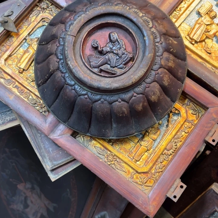 【闪购商品】香榧木吴*波老木雕花板艺术