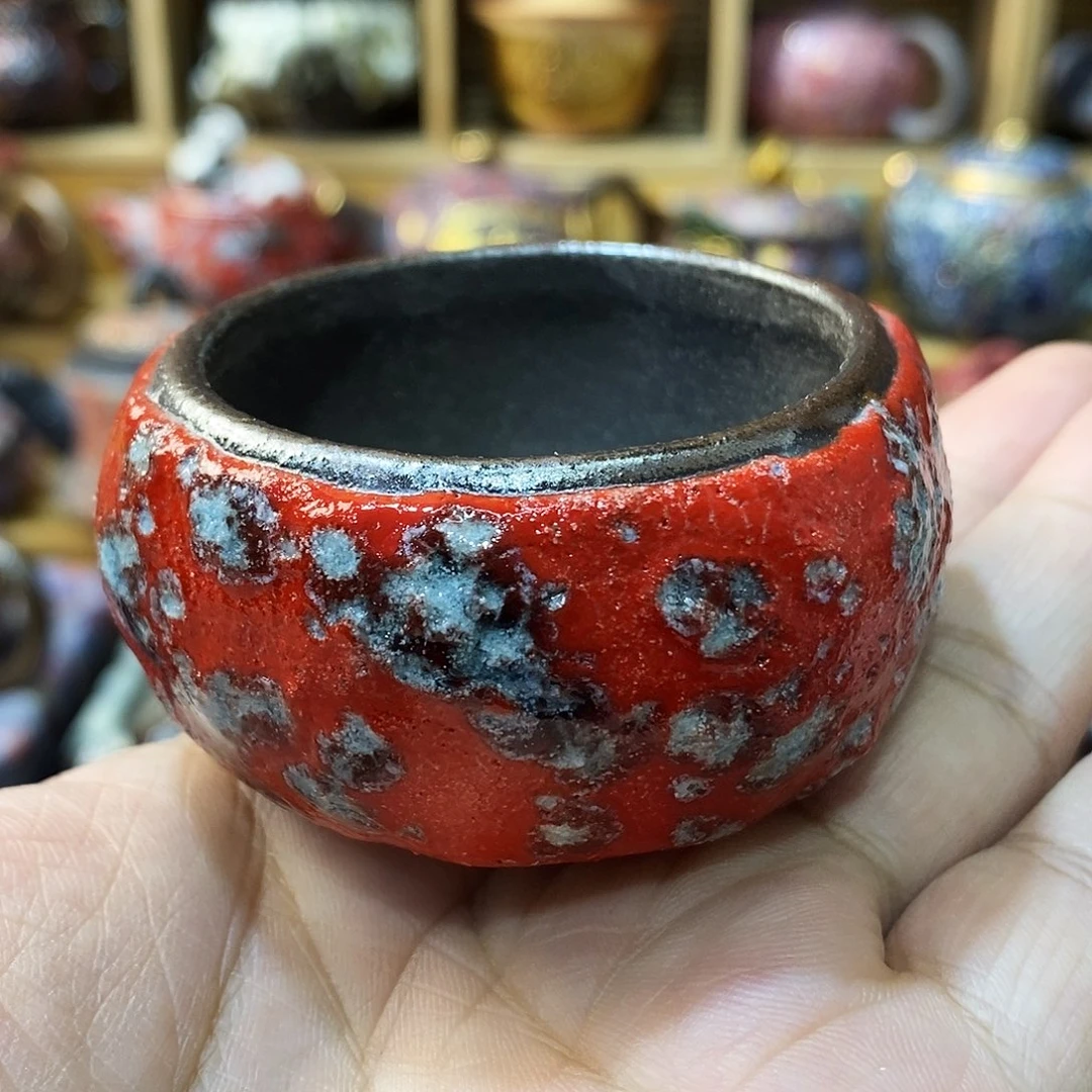 粗陶志野柴柴茶器