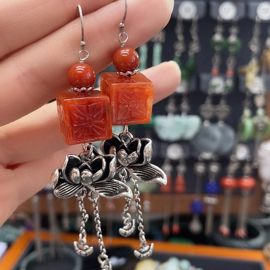 翡翠耳饰银S925镶嵌382gvnhhhk