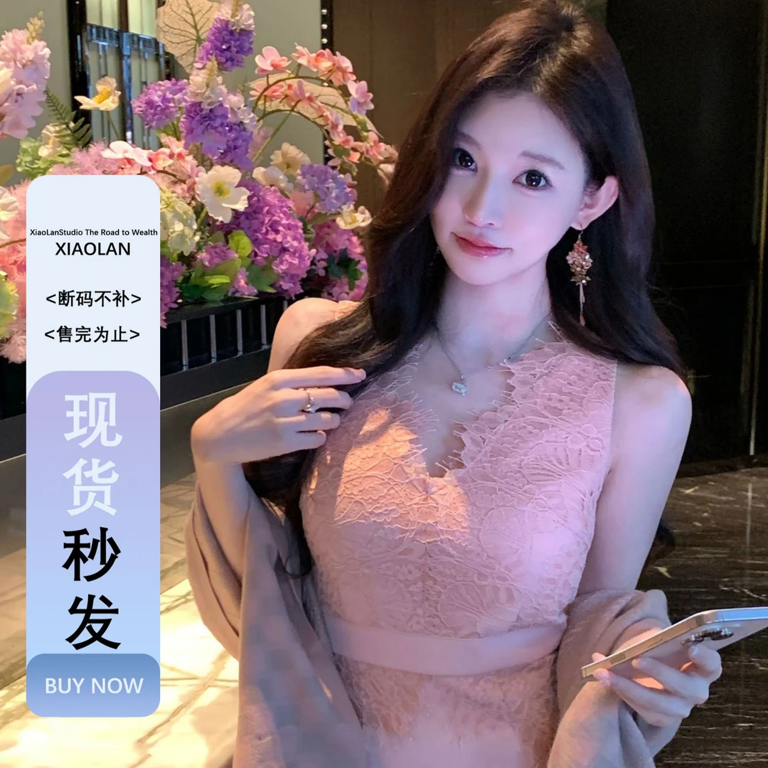 小岚同学「秋日乐章」「原创」蕾丝显瘦气质时尚修身小众设计连衣裙