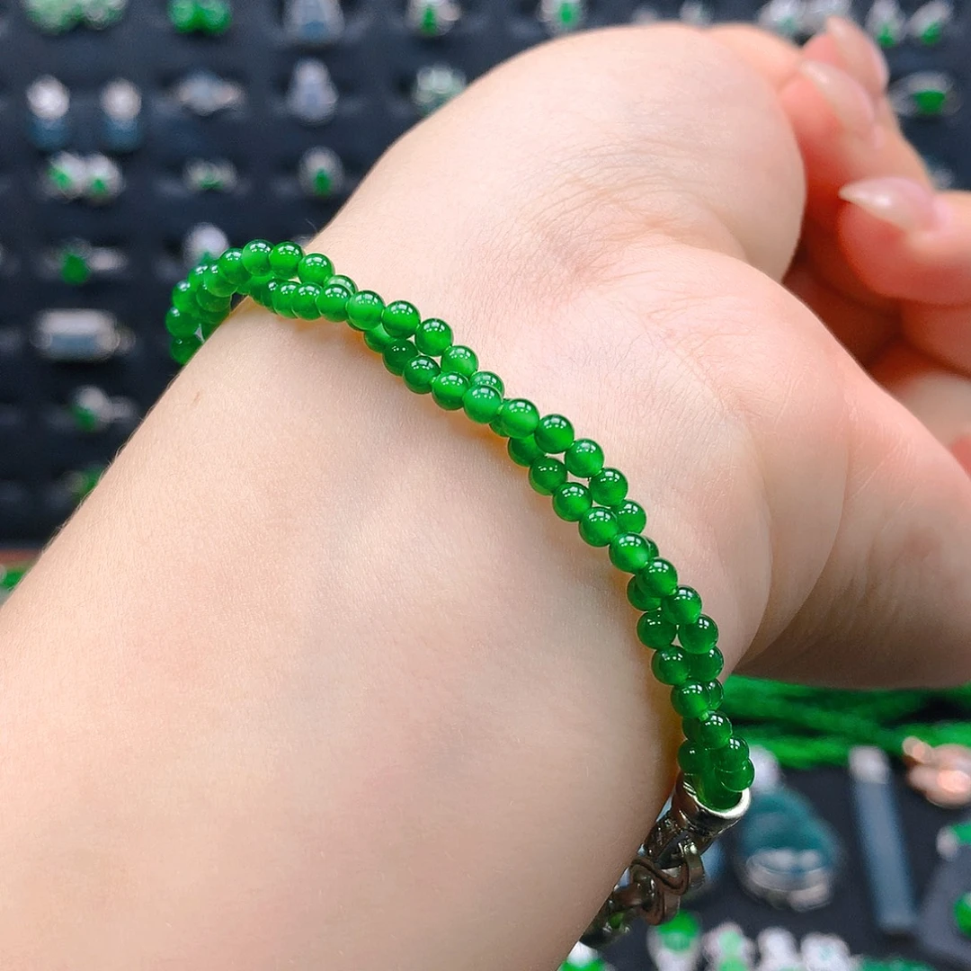 翡翠未镶嵌吊坠(不含链)手串