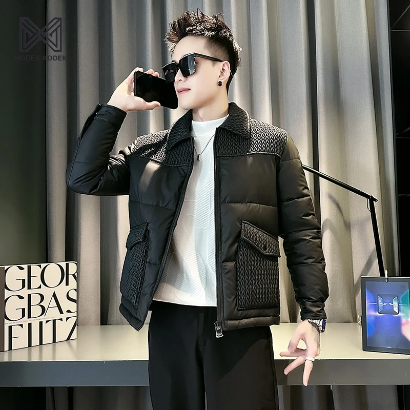 MODEK KODEK棉服男款冬季新款棉袄高级感痞帅男装秋冬款男士棉衣