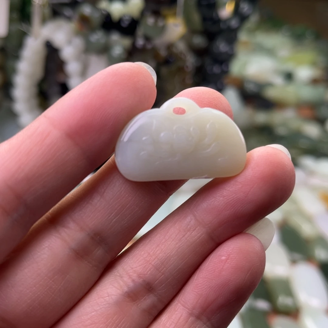 和田玉未镶嵌吊坠(不含链)