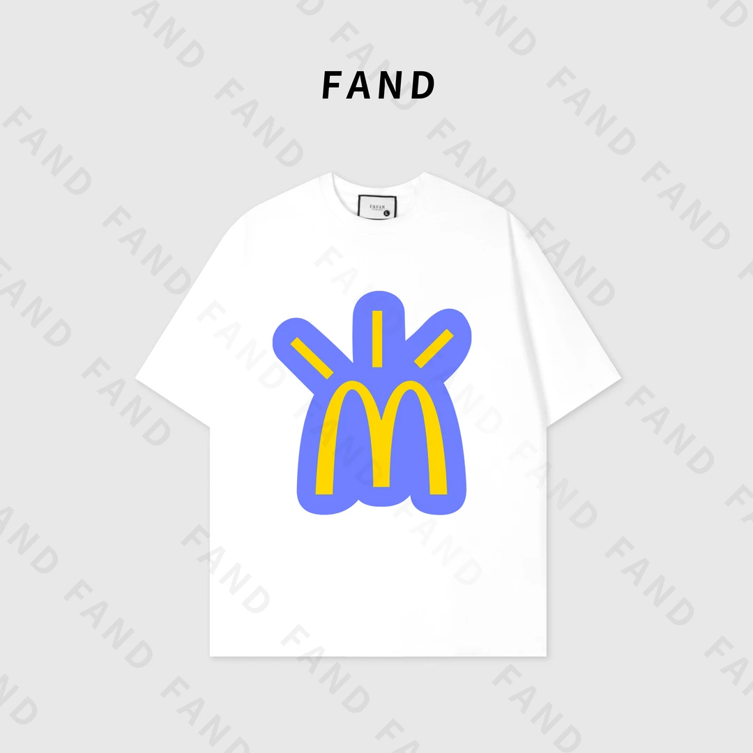 FAND饭饭【Maido】25女新休闲百搭宽松遮屁落肩吸汗纯棉短袖T恤上衣