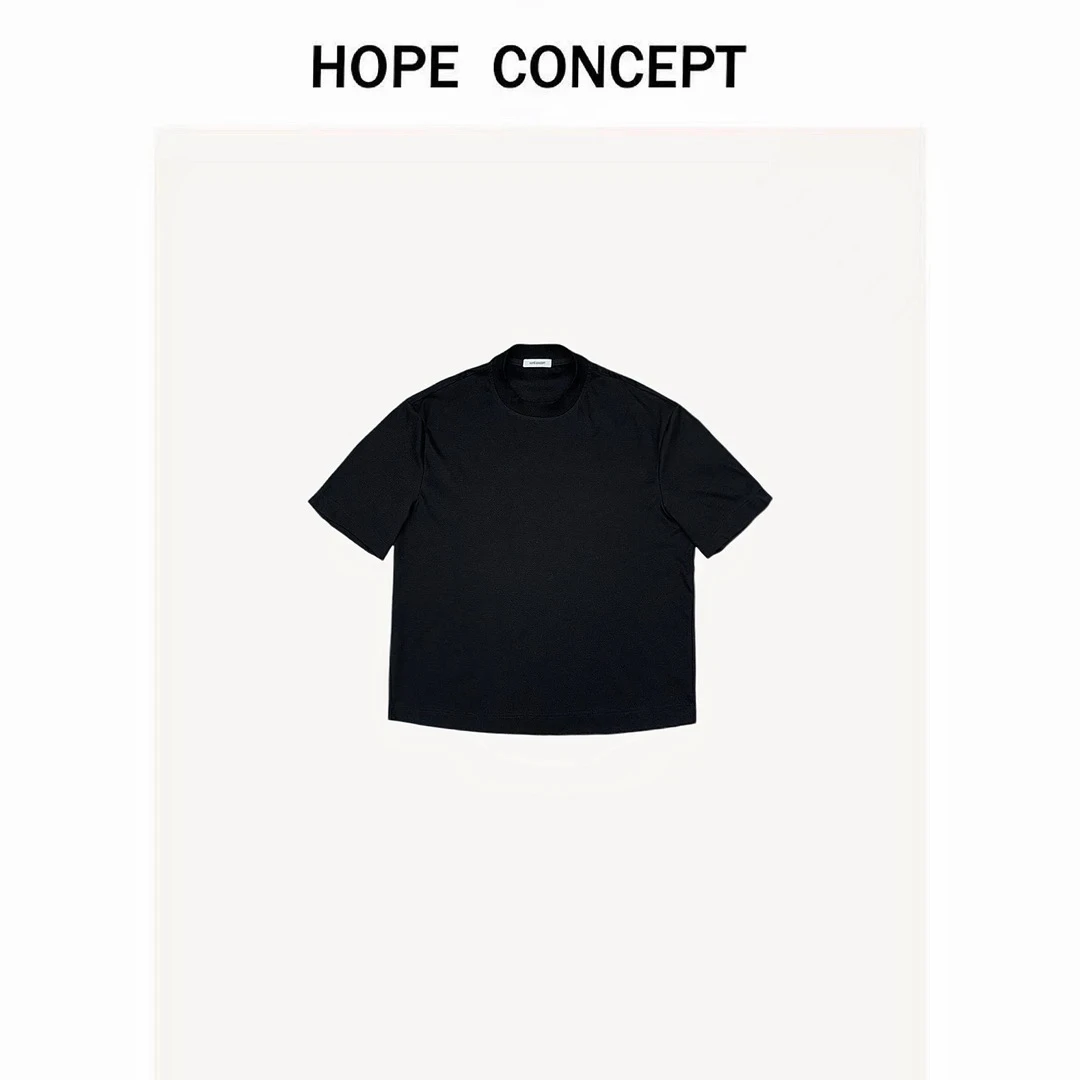 24326#HOPECONCEPT25春人手N件万能打底 ROW风男女同款匹马棉T恤
