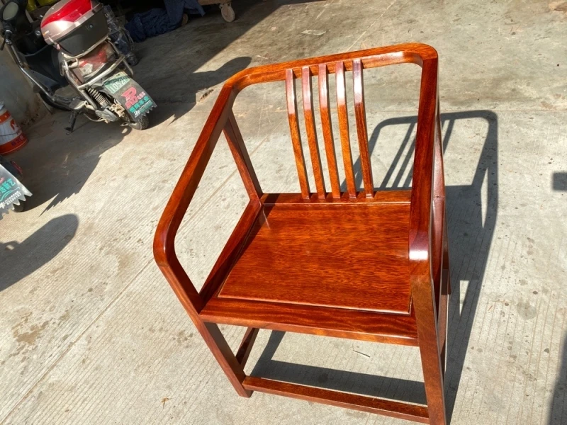 小巴花特价只有三个圈椅围椅官帽椅书椅简约禅意新中式餐椅椅子