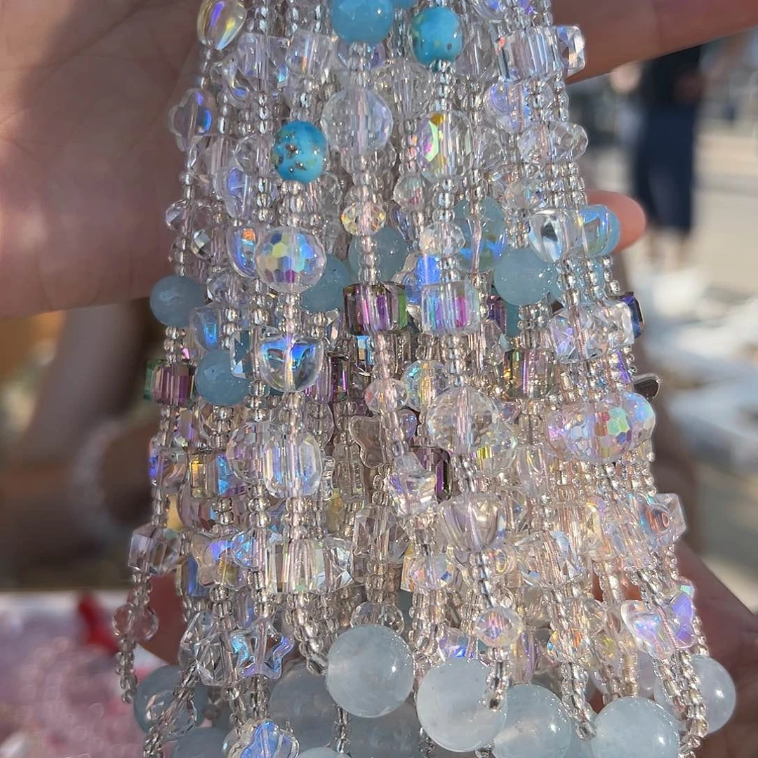 水晶手链未镶嵌多样性发一