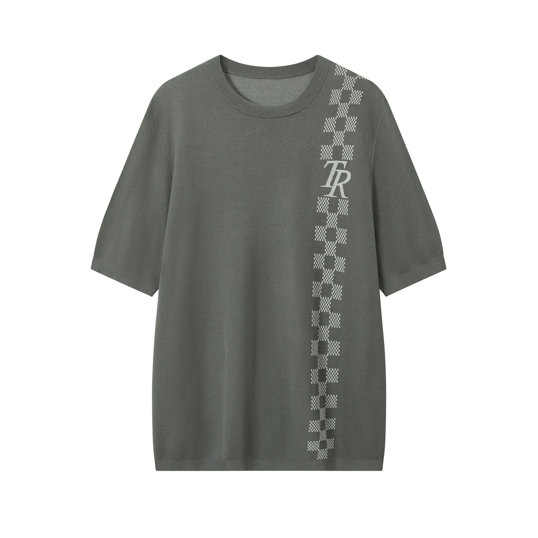 【TR】950-2031950套头衫（舒适型） 夏季针织圆领印花上衣 男女同款