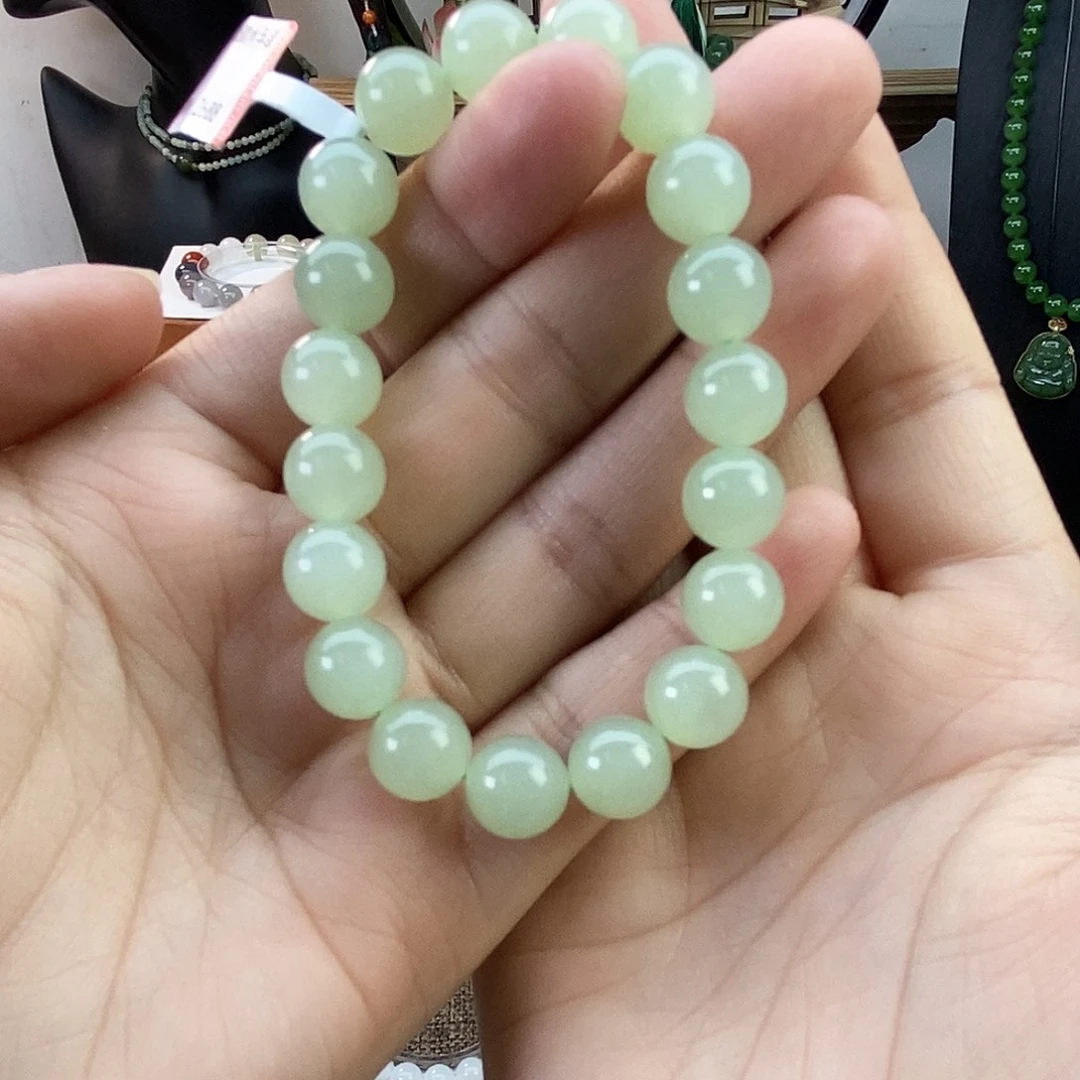 和田玉手串卡10未镶嵌