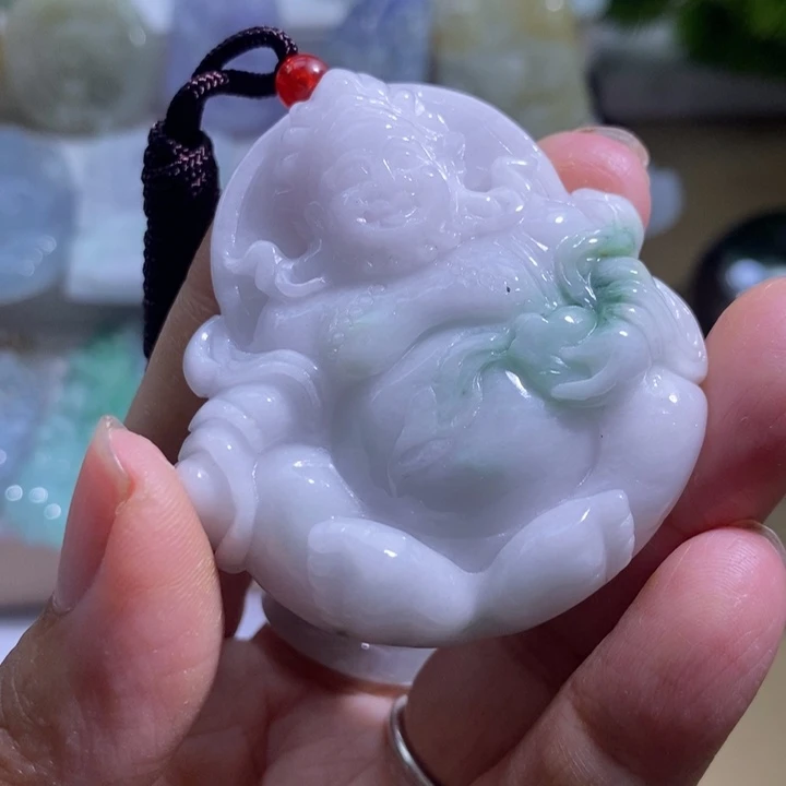 【闪购商品】颈饰未镶嵌翡翠黄财神