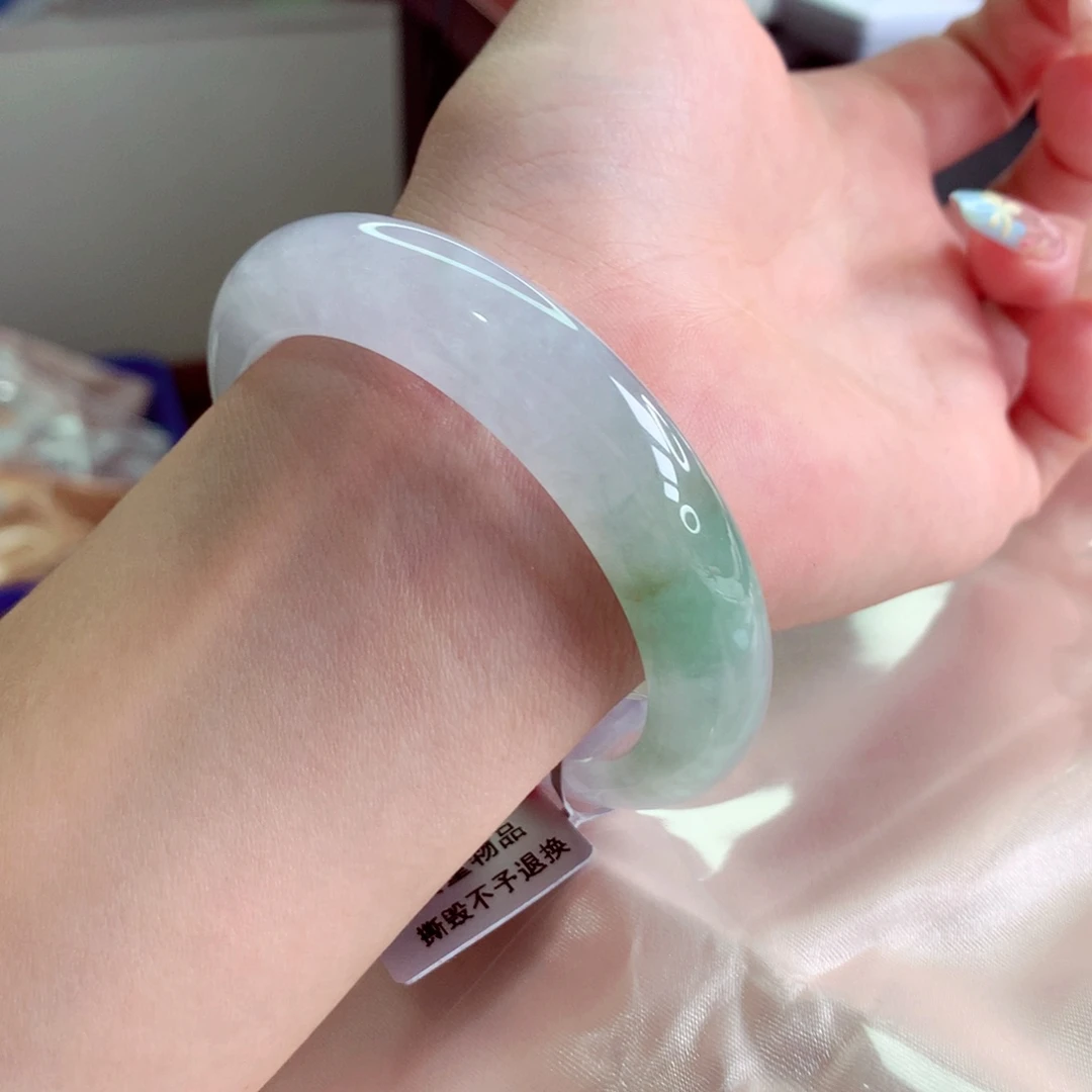 翡翠手镯未镶嵌天然缅甸翡翠A货手镯 103号