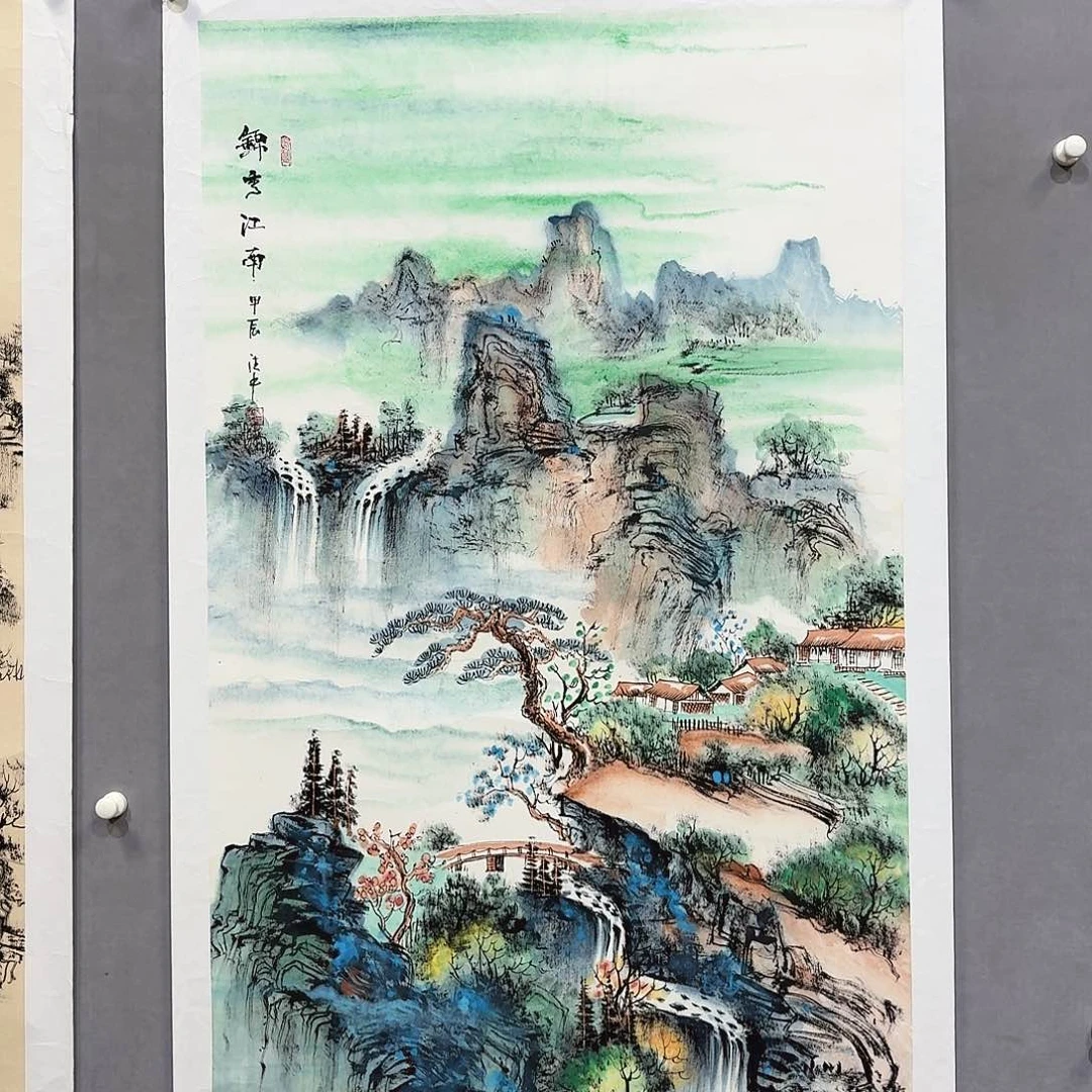 国画亲笔手绘放心去藏
