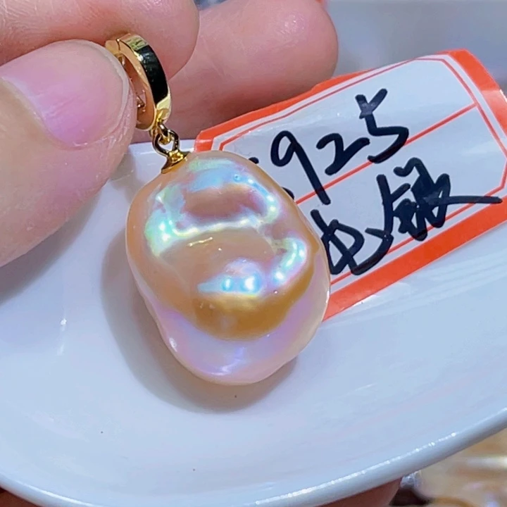 淡水珍珠银S925镶嵌颈饰
