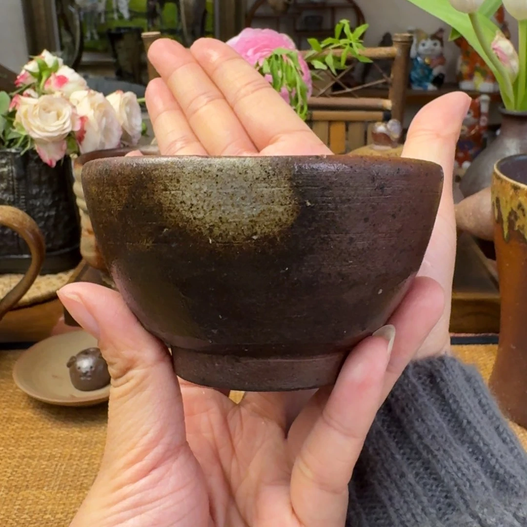 初代陶月备前烧典藏茶碗福利一口价