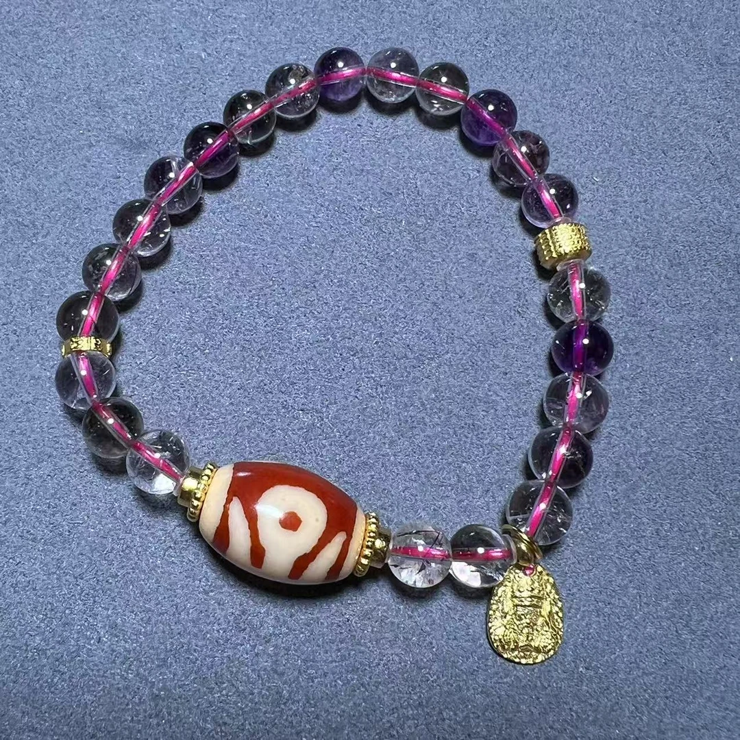 三品臻选-超七水晶DIY单圈手串A02H12-尺寸约7mm