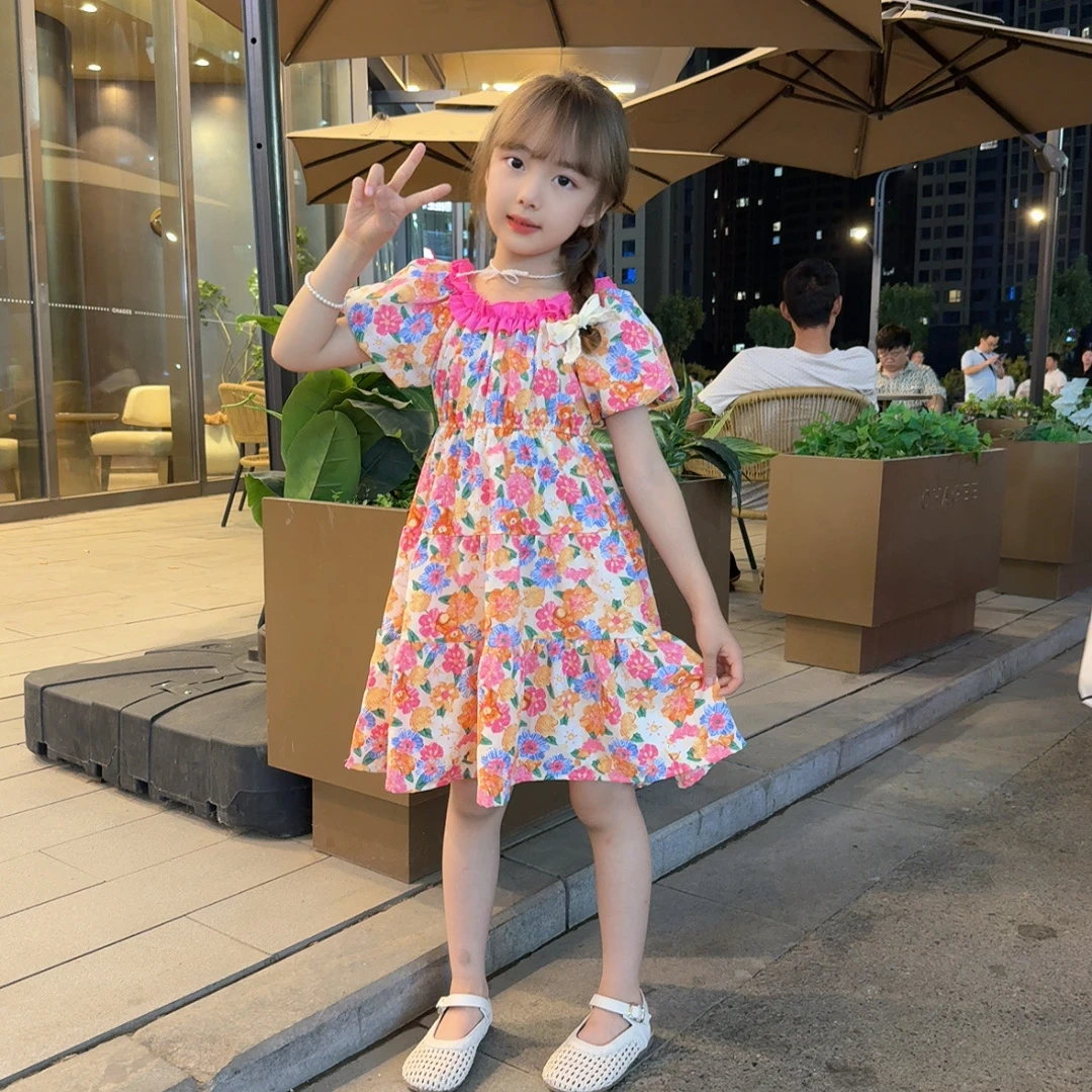 女童连衣裙夏装2025新款洋气女孩夏季公主裙童装女宝