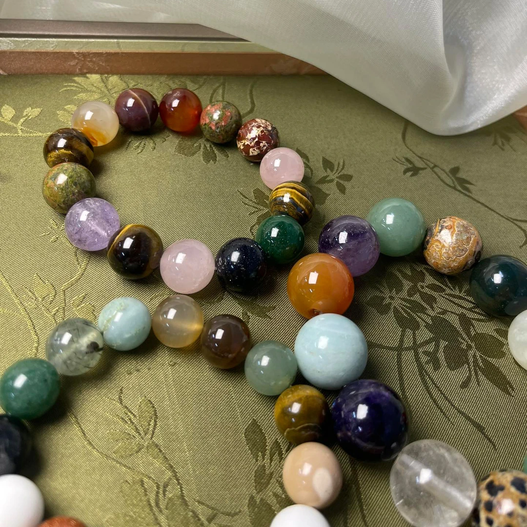 非金属莫桑石手链 WX453 时尚彩色单圈百搭手串