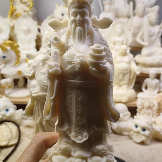 木菩提果如意财神摆件