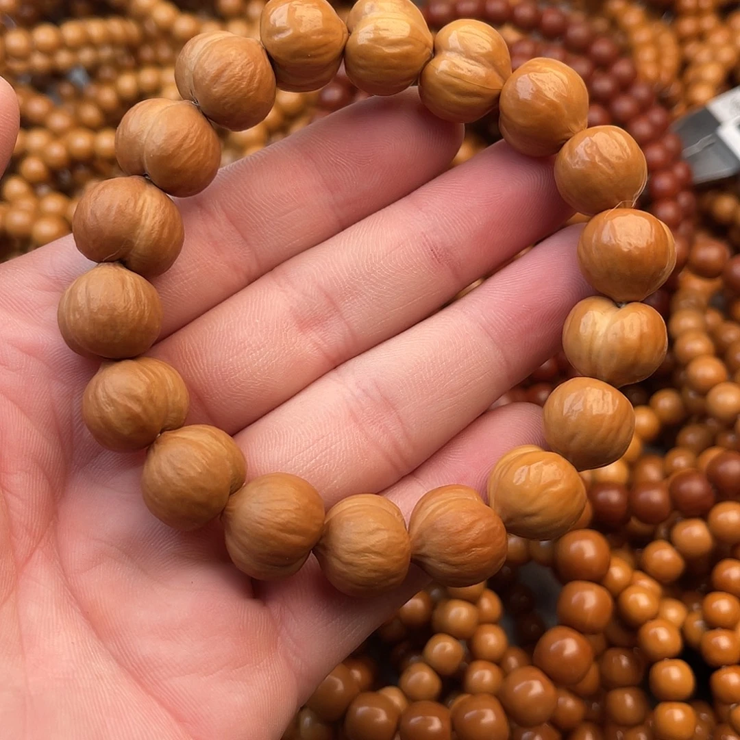 手串猴头核桃屁桃半手工16+