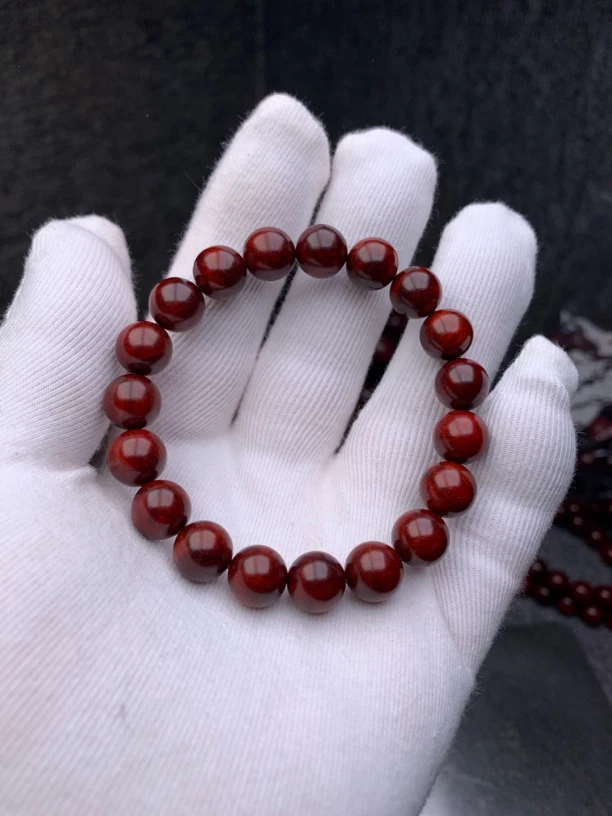 印度小叶紫檀1.0原汁原味顶顶泥手串