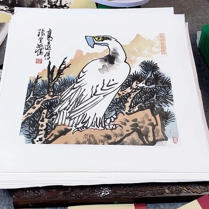 国画张圣敏先生纯手绘作品