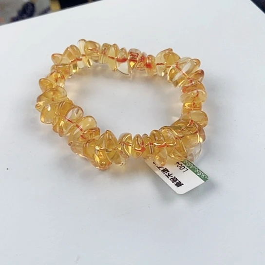 未镶嵌手链水晶黄水晶