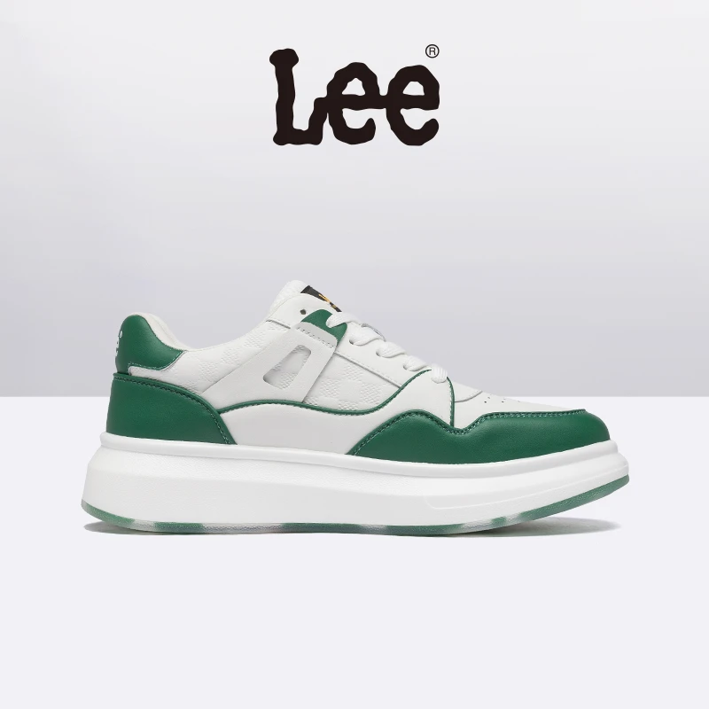 Lee男小白鞋低帮板鞋时尚百搭厚底增高潮鞋运动拼色L233UB395