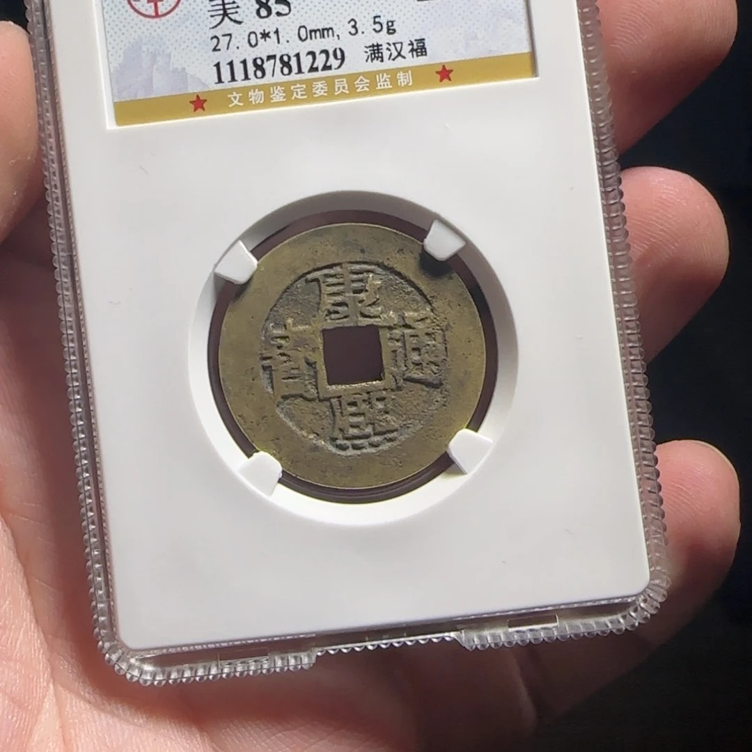 金属XX评级封装盒子币一个