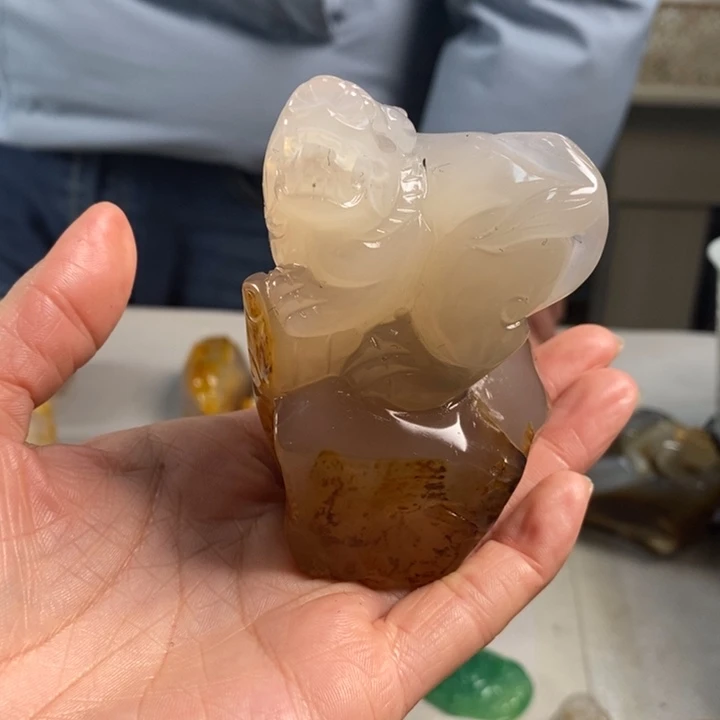 玛瑙/玉髓吊坠(不含链)未镶嵌